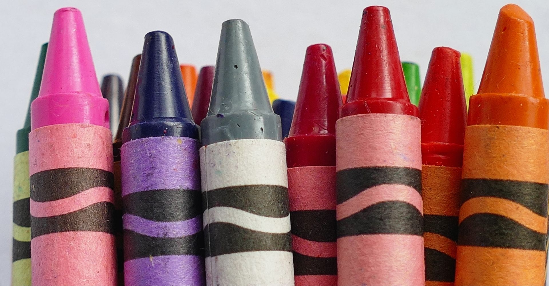 tips of crayons